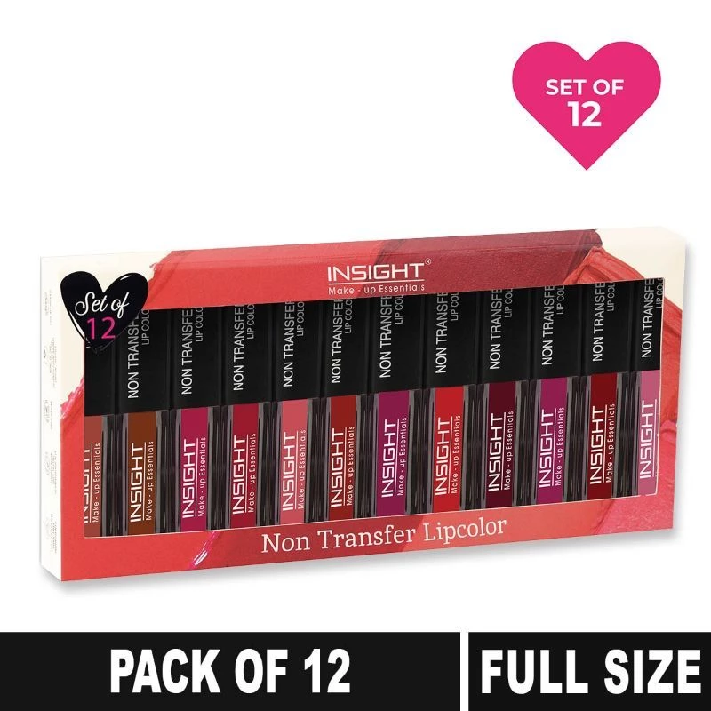 Insight Cosmetics Non Transfer Lipcolor, Pack Of 12-1.webp